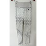 Nike Pro White Gray Womens Leggings Stretch Athletic Fit Sz S Photo 1