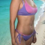 PacSun Storm Reid x  Pink & Purple Joanna Layered Tie Bikini Bottoms Photo 2