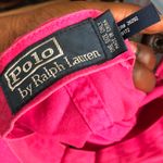 POLO RALPH LAUREN Baseball Pink Cap Hat Adjustable Leather Buckle Strap Blue Pony Logo Photo 4