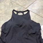 Athleta NWT  Maldives High Neck Tankini | Black | 40B/C swimsuit built in bra Photo 2
