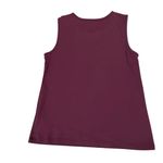 LL Bean Supima Cotton Cardigan and Tank Top Set Deep Purple Womens Medium Small Photo 9