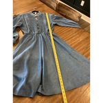Vintage Roughrider by Circle T Blue Denim Western rodeo midi knee dress L Size L Photo 6