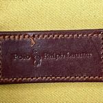 Ralph Lauren Black Watch Plaid Coated Canvas Brown Leather Top Zip Shoulder Bag Photo 7