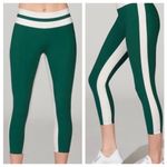 Vaara‎ × Barry's Rain Forest Green White Flo Tuxedo Legging 7/8 Women Size Small Photo 1