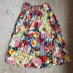 Sunny Leigh  Pleated Floral Skirt Womens XS Midi Skirt Pleats Pleat‎ Midi Photo 1