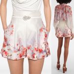 Zimmermann  Crush Belted Twill Shorts US 6 Scarlett Floral Silk Cotton NWT AU 1 Photo 2