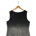 Talbots Women's Black Silver Ombre Sparkle Houndstooth Wool Sheath Dress Size 20 Photo 6