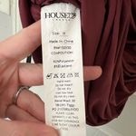 House Of CB  London Tiggy Wine Off Shoulder Ruched Front Bardot Dress Photo 12