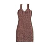 Wilfred 𝅺 Aritzia Sweater Dress Spacedye Brown Tan Bodycon Sheath Ribbed Knit S Photo 3