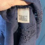 Holding Horses Blue Button-Down Shirt with Lace Detail | Size 0 Photo 9