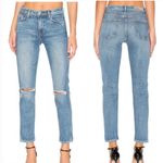 GRLFRND GRLERND Naomi High Waist Straight Leg Jeans In I will Survive Blue Size 24 Photo 2