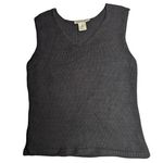 Vtg 1990s David Brooks Black Sleeveless V Photo 0