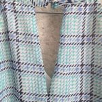 41 Hawthorn Gingham Tie Front Tank Top Blue XS Blue Photo 8