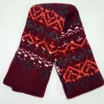American Eagle  Maroon Patterned Infinity Scarf Photo 2