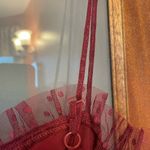 Lulus Lulu’s Sweetheart Burgundy Bustier Tulle Tiered Polka Dot Cocktail Party Dress Photo 4