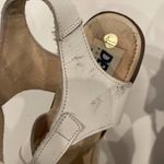 Destroy Women’s Wood Platform Heels White Leather Upper Sz 10 Spanish Y2K 90’s Photo 7