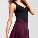 Victoria's Secret Burgundy Cutout Skirt High Waist Cutout Mini Flared A-Line XS Photo 0