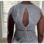 American Eagle Women's  Outfitters Gray cut out open back t shirt Dress Size S Photo 2
