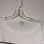 J.Crew Basics White and Red Striped Longsleeve Lightweight Top Sparkle Photo 1