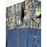 Vintage Lemons‎ Women's Medium Dress Denim Button Up Stretch Blue Photo 5