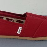 Toms NWT Alpargata Classic Red Canvas Slip-On Shoes Photo 2