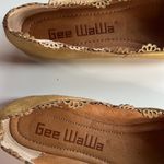 Anthropologie  Gee WaWa Women Shoes, Angelina Ballerina Gold Flats Slip On Size 6 Photo 2