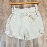 Aerie NWT Women's Shorts white cream paperbag size Small tie Photo 3