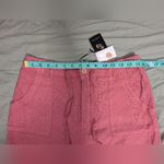 NWT Sincerely Jules Linen Blend Cargo Pants Women's Medium Dusty Pink Photo 4