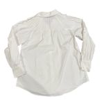 Prabal Gurung x RTR Poplin Split Sleeve Tuxedo Shirt in White, Size US 4 White Photo 7