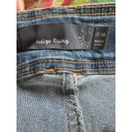 Indigo Rising High Rise Front Patch Pockets Flare Leg Raw Hem Denim Jeans 17/18 Blue Size undefined Photo 4