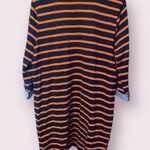 BeachLunchLounge 3/4 Sleeve V-Neck Casual Striped Midi Dress - size medium Photo 2