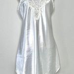 Vintage Angelic Satin Slip Dress White Size L Photo 0