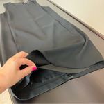 Vince  leather trim strapping black sheath dress with pockets, size 4, NWOT Photo 7