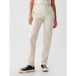 Gap Pants Women’s14 Tall Downtown Khaki Straight Chino Cotton Blend Twill Casual Photo 1