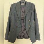 Ramy Brook NWOT Lenni Pinstripe Double-Breasted Jacket Photo 1