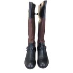 Ralph Lauren Womens  Maritza Riding Knee High‎ Boots Black Brown Size 6.5B Photo 2