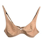 HANRO Bralette Womens 34A Beige Nude Cotton Sensation Soft Cup Wireless Tan Size undefined Photo 0