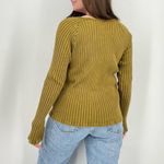 Knox Rose boho ribbed longsleeve top scoop neck shirt cumin brown size m Photo 3