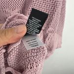 Torrid 1X Pink Crochet Knit Fringe Hem Cotton Sweater Boho Costal Cowgirl Layer Photo 3