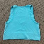 Garage  Ribbed Crop Top Tank Blue Photo 1