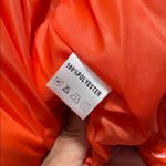 Shane Justin Puffer Half Jacket Size Medium Orange Photo 3