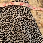 CASUAL CORNER Women Lightweight Silk Pencil Skirt Animal Print Lined 16W Black Photo 3
