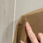 Cute vintage 90’s soft camel 🐪🐪🐪 tan mock neck short sleeve sweater flowy Size M Photo 6