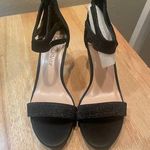 Bella Vita  Women's Everly Heeled Black Glitter Sandal, S99 Photo 0