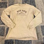 Long Sleeve Brown and Creme Outdoorsy Big Sur Women's Top Size S Photo 0