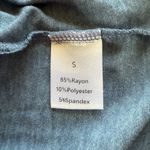 IRISGOD blue with a black American flag sleeveless stretchy crewneck tank top S Photo 5