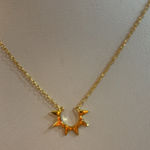 Boutique NEW Women’s‎ Half Sun Yellow Gold Filled Adjustable Necklace, 16-18” Photo 0