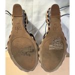 Cabi Navy Isla Blue Wedge Lace Up Espadrilles Aztec Heel Peep Toe 6001 Size 8.5 Photo 10