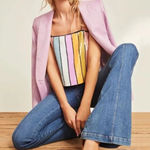 Veronica Beard  Harmoni Sequined Top Striped Tube Top Size 0 Photo 0