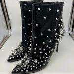 Steve Madden Black Viceroy Studded Bootie Boots Heels Photo 2